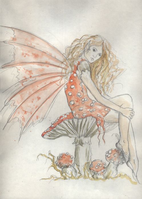 Toadstool Faerie by Carole by Carole Graham